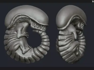 Xenomorph Alien Embryo 3D print model purchase