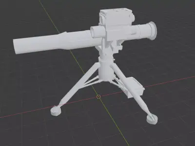 BGM-71 TOW Free 3D model