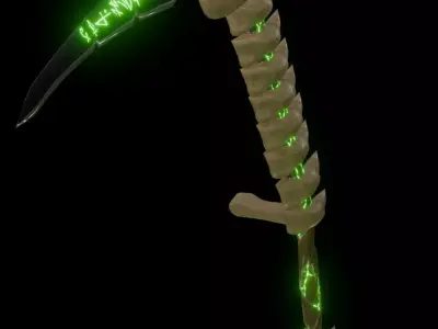 Necromancer Scythe 3D model