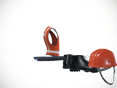 Industrial Safety Low-poly 3D model