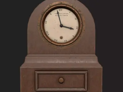 Antique Clock Low-poly 3D model shop