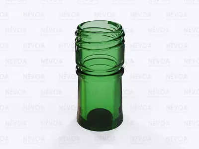 Glass finish - GME 30 14 - 30H 60 SB 2-start thread pilfer proof 3D model