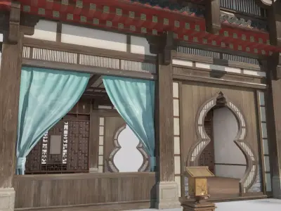 Asian Ancient Architecture Clinic 3D model