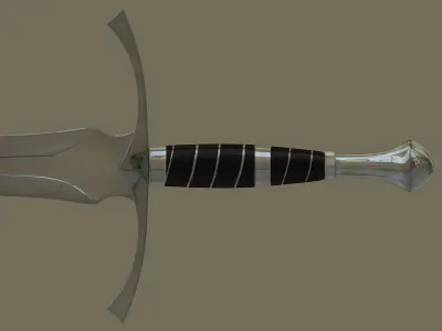 Sword of Aragorn Low-poly 3D model