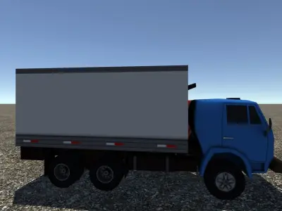 Industrial Small Truck Pack - V Low-poly 3D model