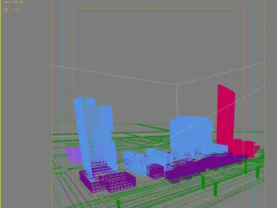 Architecture city 3D model buy