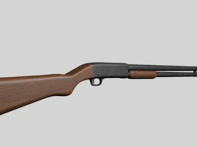 Ithaca Model 37 Shotgun 3D model