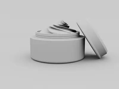 Face Cream Low-poly 3D model