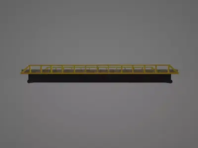 Temporary Bridge Low-poly 3D model