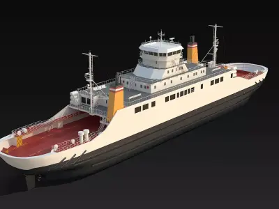 Car Ferry 3D model