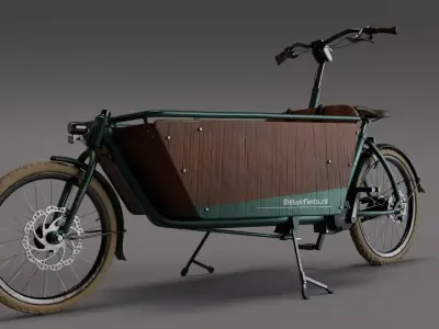 Bakfiets Shadow Steps Cargo Bike 3D model 3D model