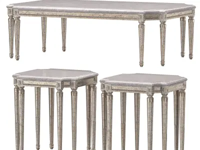 chairish coffee table  art 4353 3D model
