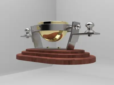 Compass gold cup 3D model