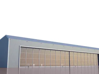 Airport Hangar 3D model