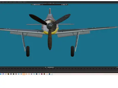 FW-190 A Free 3D model