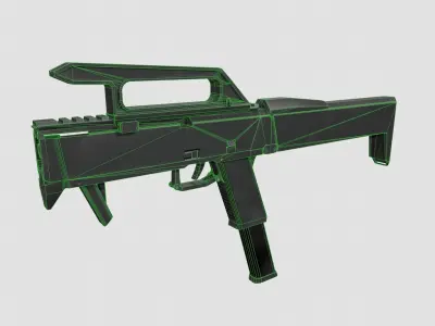 Magpul-FMG-9 gun Low-poly 3D model