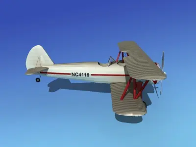 Stearman PT-17 Kaydet V10 3D model