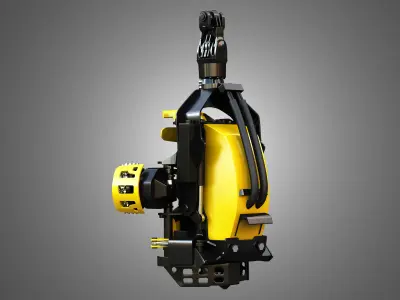 Scorpion king Forestry Harvester Head 3D model