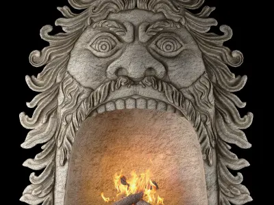 posaidon fireplace 3D model
