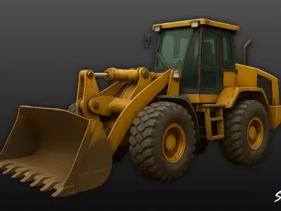 Loader Low-poly 3D model purchase