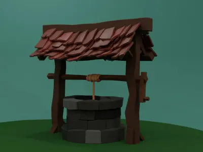 Medieval Well 3D model