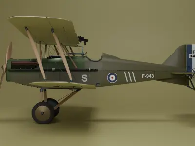 RAF SE5 Aircraft 3D model