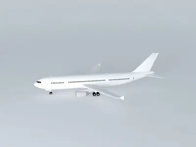 Template Airbus A300 600 Free 3D model