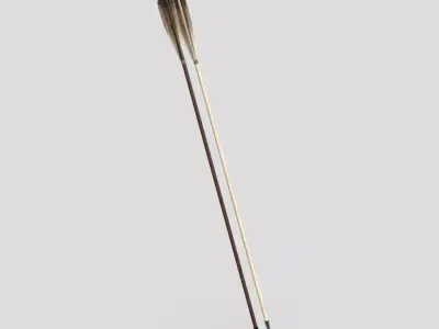 Wooden Arrow 1 Low-poly 3D model