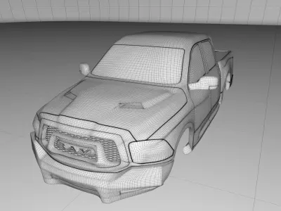 Dodge RAM Rebel - RC - Body 3D print model