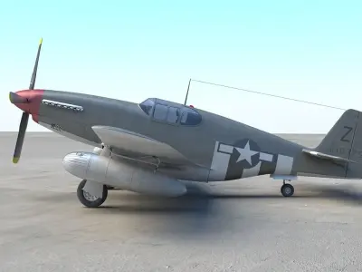 P-51 Mustang 3D model by SE