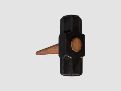 Sledge Hammer Low-poly 3D model get