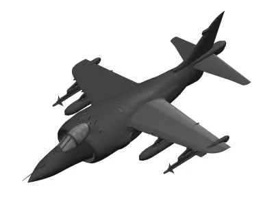 British Aerospace Sea Harrier 3D model