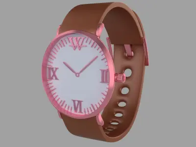  Simple Rose Gold Watch 