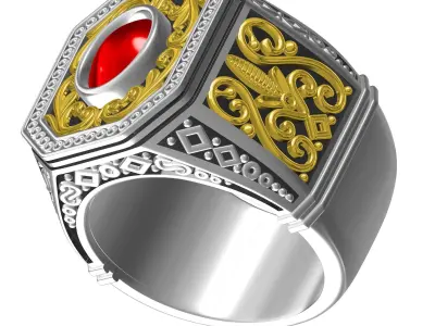 Antique-Vintage Rings 3D print model