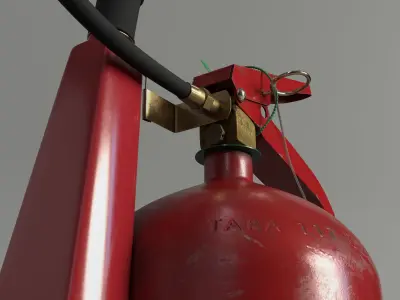 3D Fire Extinguisher  3D model