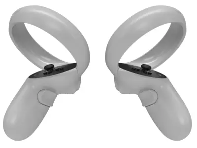 Meta Quest 2 with Controllers 3D model