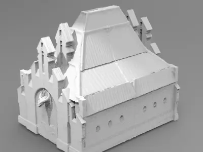 Lizard Man Town Hall Mining colony 1 3D 3D model