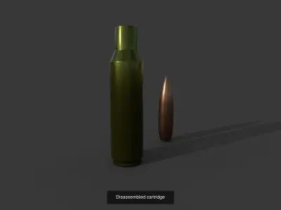 Cartridges collection bullet 3D Model Pack