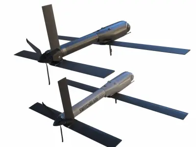 Switchblade 600 and Launcher 3D model