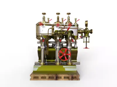  Marine Steam Machine 3D model