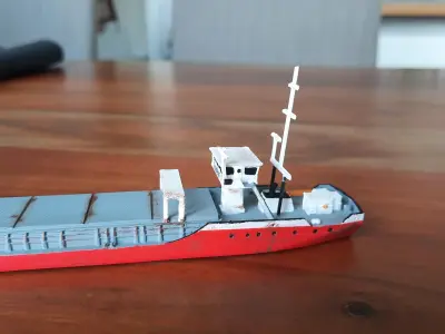 COASTAL CARGO SHIP WATERLINE MODEL - 3D MODEL FOR PRINTING 3D print model