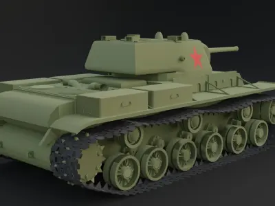 KV-1 Soviet Tank 3D model