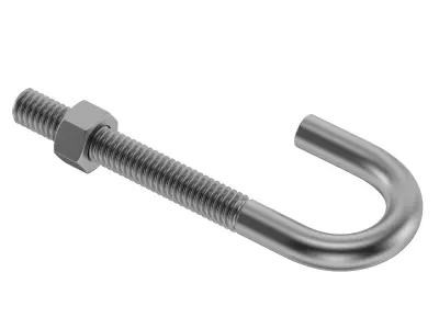 J Bolt stainless steel screw 3D model