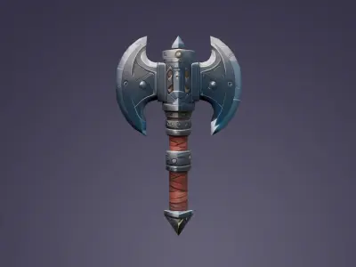 Stylized Weapons lov 01-Axe01 Low-poly 3D model Low-poly 3D model