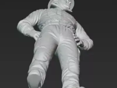 Sci Fi Worker Character 3D Model 3D print model