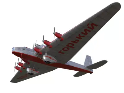 tupolev ant-20 maxim gorky 3D model purchase