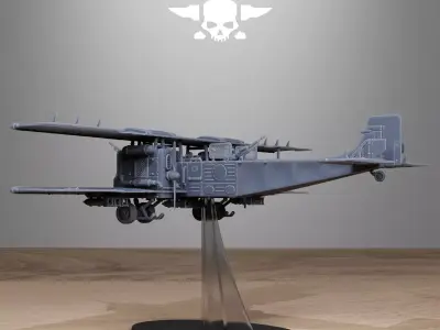 Grimguard Iron Biplane 3D print model