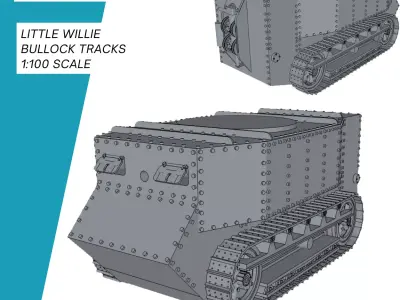 Little Willie with Bullock Tracks 3D print model