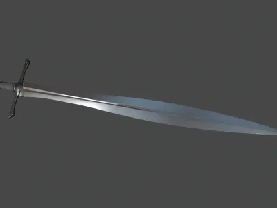Dark Sword Low-poly 3D model buy