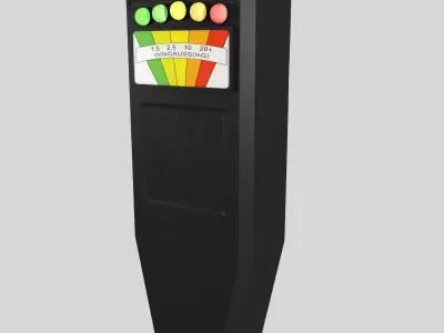 EMF Meter Magnetic Field Detector Low Poly Low-poly 3D model